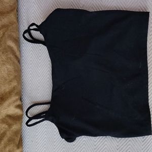 Black Halara crop top